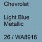 Preview: Chevrolet, Light Blue Metallic, 26 / WA8916.